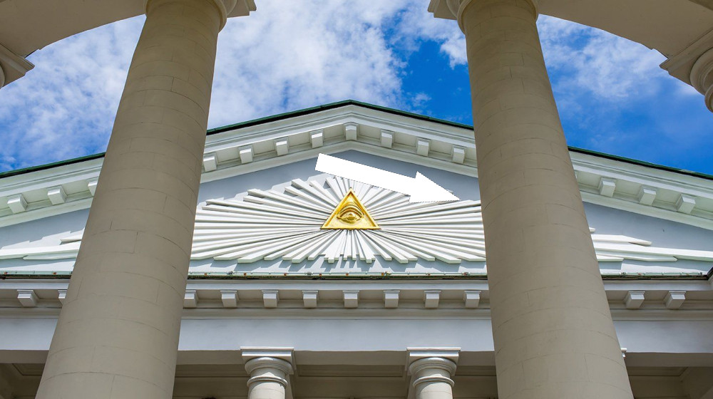 Масонские символы в усадьбе Архангельское